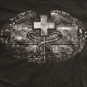 Combat Medical Badge Vintage T-Shirt - Black