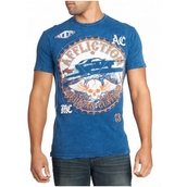 Mens Knit SS Tee - Blue