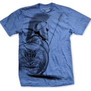 Blue Spartan Ultra-Thin Vintage T-Shirt