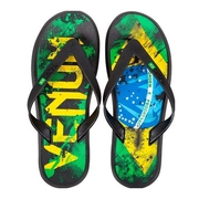 "Brazilian Flag" Sandals - Black/Yellow/Green/Blue