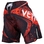 "GALACTIC" FIGHTSHORTS - BLACK/RED