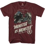 Monster vs Monster T-shirt - Red
