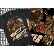Monster vs Monster T-shirt - Black