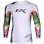 Collage Performance Silver Rashguard Long Sleeve - White