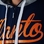 "Tokyo" Hoodie Zip - Navy/Orange