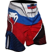 Russian Hero Fight Shorts - Red/White